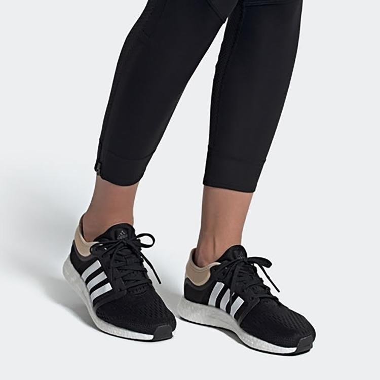 Adidas Rocket Boost Comfortable Fabric Non-Slip Lightweight Low-Top Marathon Running Shoes Women sneaker Black Pink EH0705