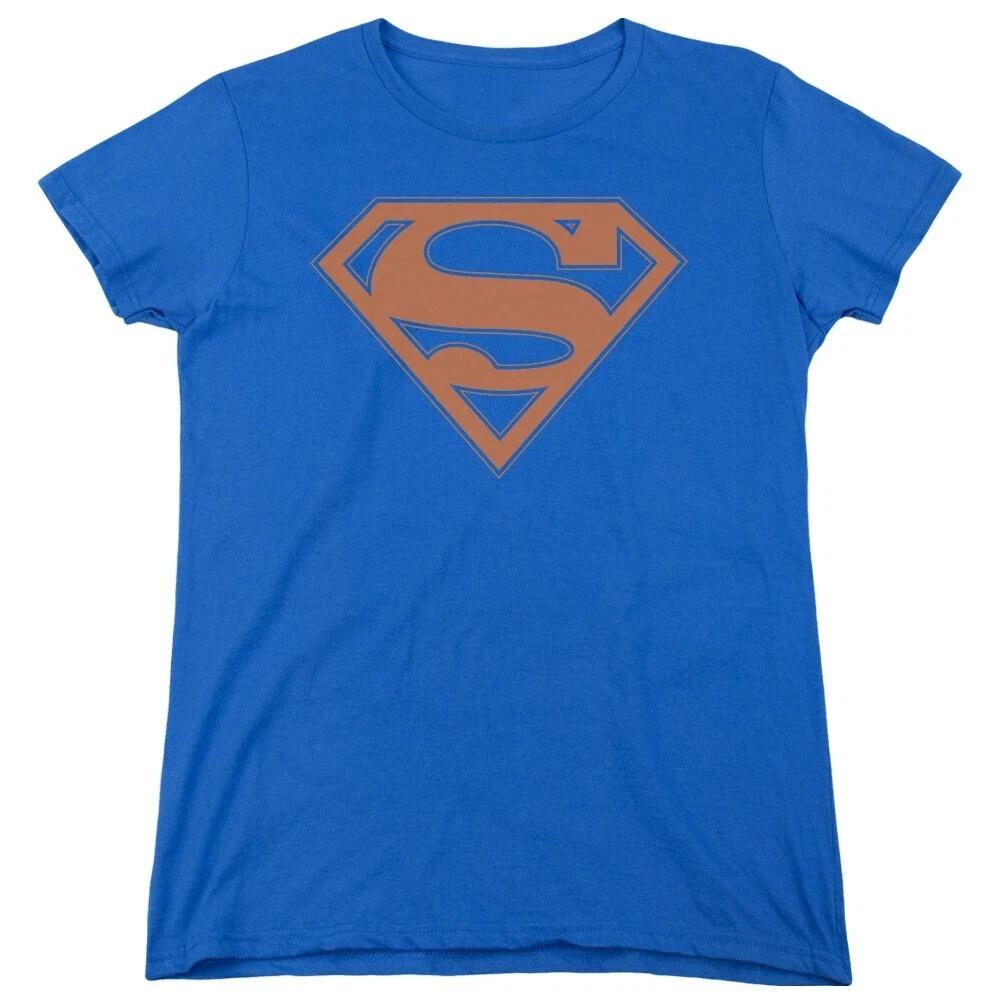 Superman  Blue & Orange Shield  Women s T-Shirt 3XL
