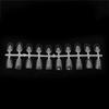 200pcs False Nail Tips Transparent Nail Art Color Style Display Tips Nail Art Supplies