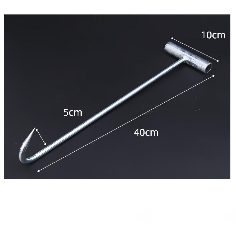 1Pcs Stainless Steel T Hooks T-Handle Meat Boning Hook for Kitchen Butcher Shop Restaurant BBQ Tool