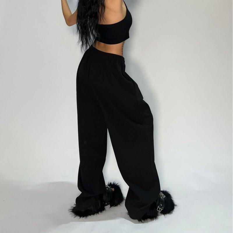 Y2K Hip Hop Streetwear Weite Jogginghosen Damen Lockerer Schnitt Freizeithosen Mode