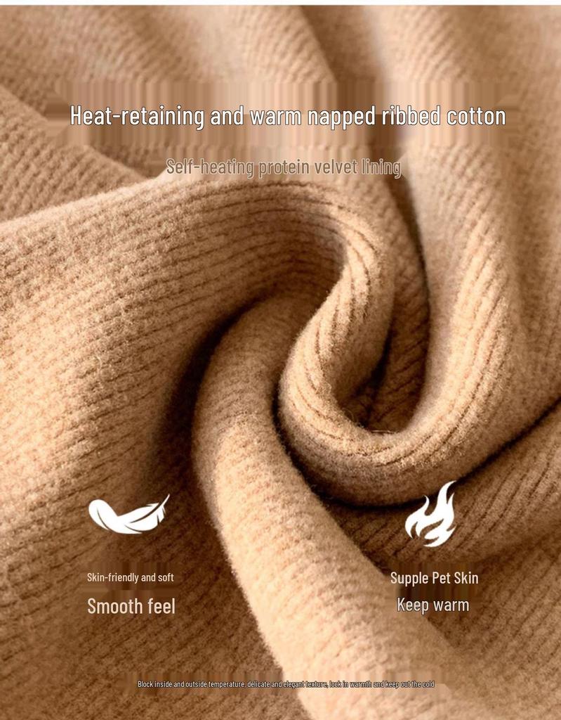 T-shirt à manches longues brossé à col en V pour femme, coupe slim, bordure en dentelle (Collection Automne Précoce 2025)