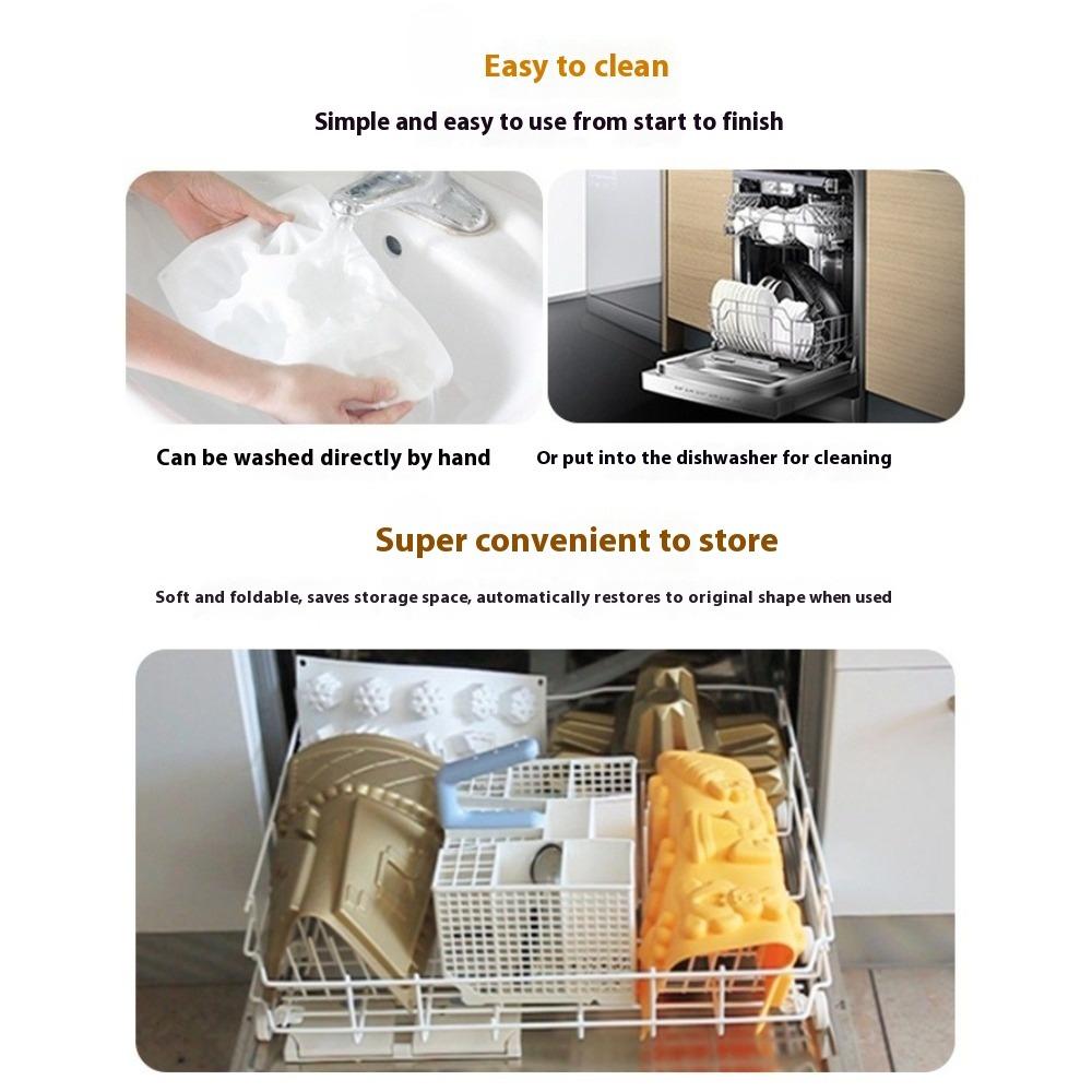 6 Hole Cake Mold Chocolate Mousse DIY Cakes Silicone Molds Candy Making Supplies Dessert Cake Decorating Tools Bakeware