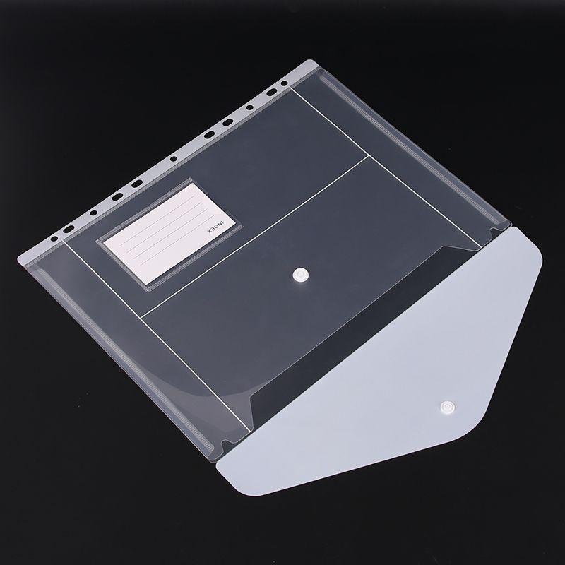 Korean Style 11-Hole Transparent File Pocket for Student Exams, Office Documents, and Pregnancy Checkup Archives.
