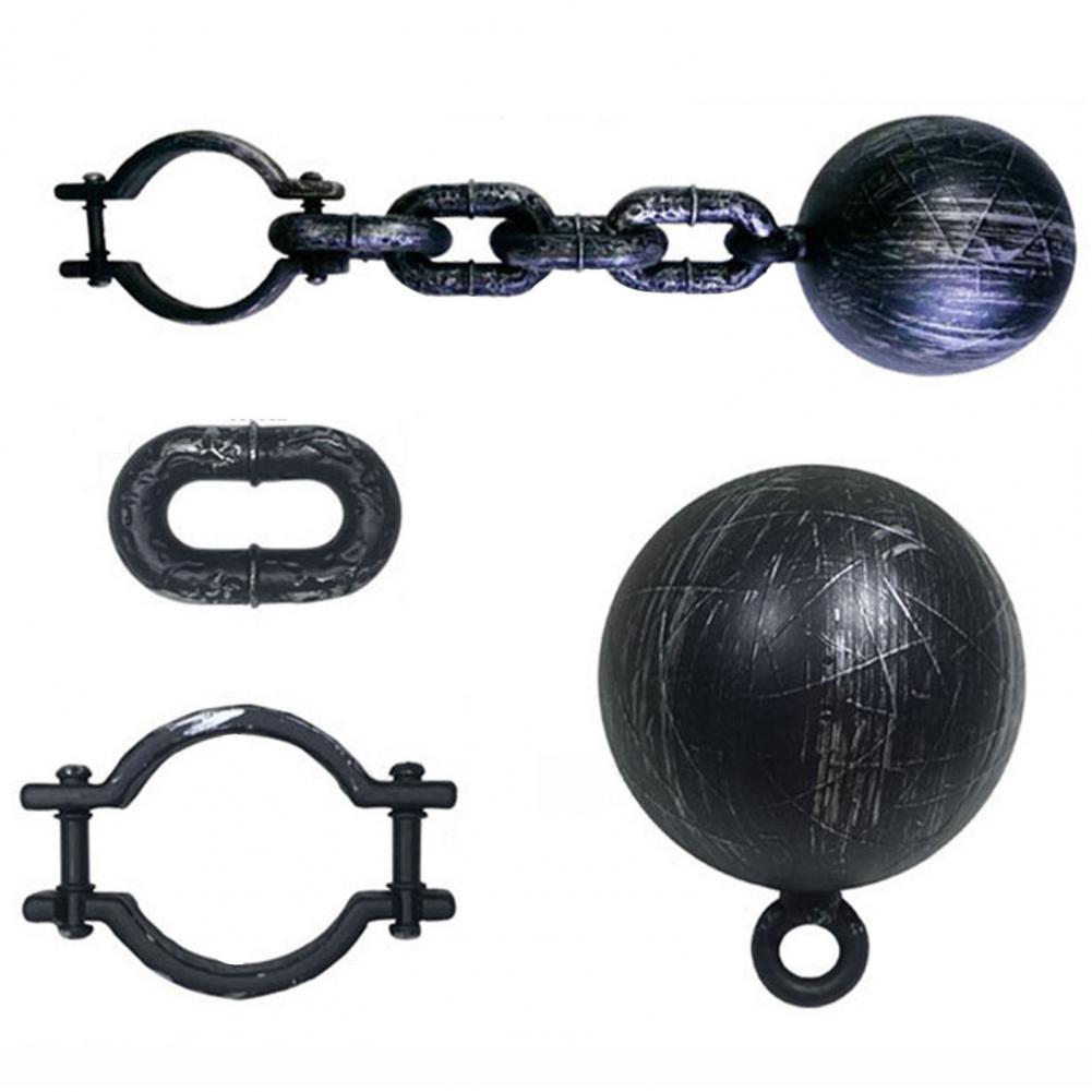 1 Set Halloween Prisoner Costume Chain Props Death Chain Decoration Accessories Cosplay Props Halloween Masquerade Party Supply