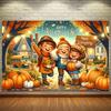 Ein Set Thanksgiving-Bannern aus Polyester für Freunde, kein Strom erforderlich, multifunktionale Thanksgiving-Artikel