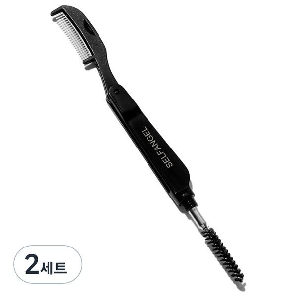 

Расческа для ресниц Self Angel Eyebrow Eyebrow Screw, черная, 2 шт., самый популярный косметический аксессуар в Корее