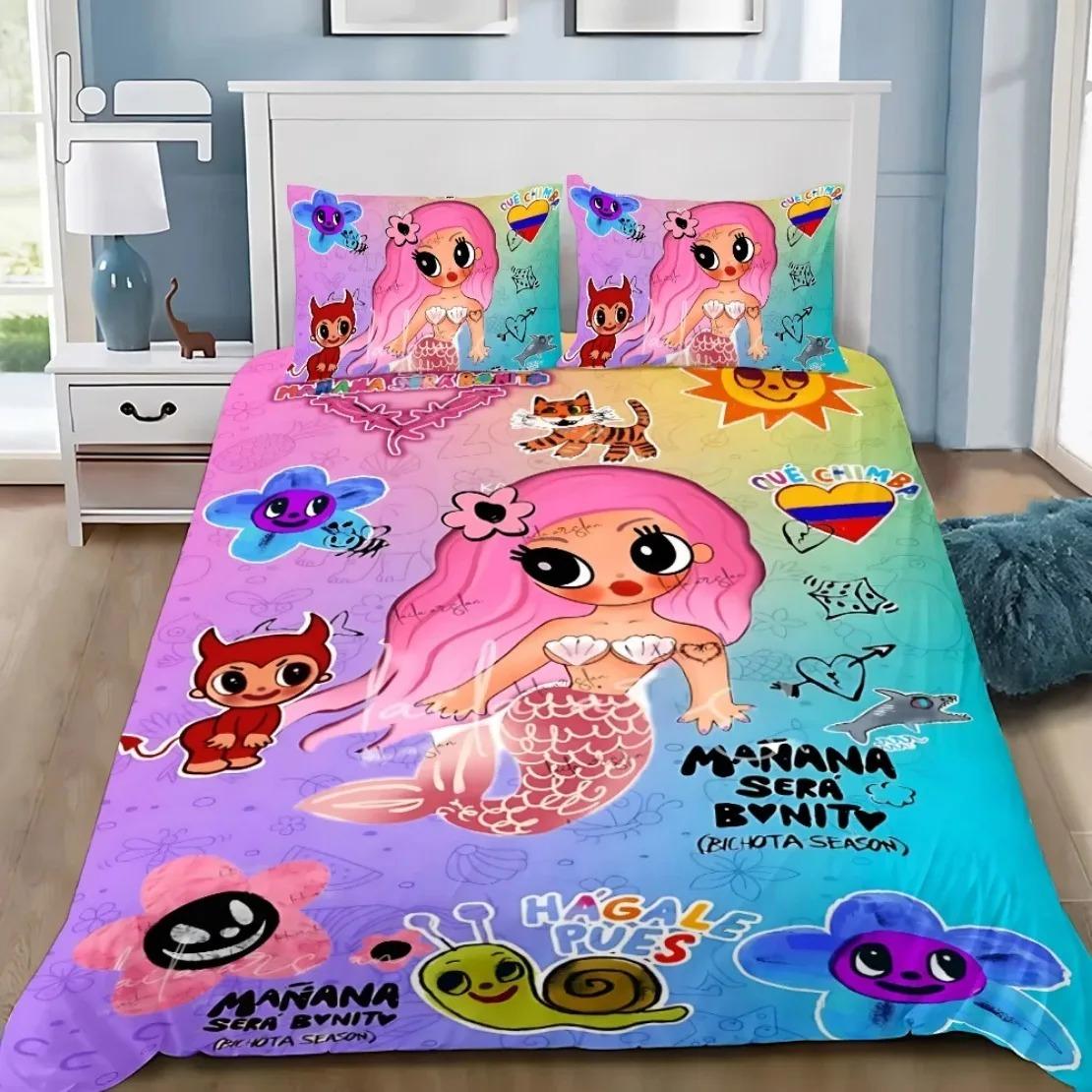

Sexy Karol G Soft Duvet Cover Pilowcase New Album Mana Beding Set Singer Al Season Comfortable Quilt Cover Tens Single Double Quen Kings 100*200cm Single