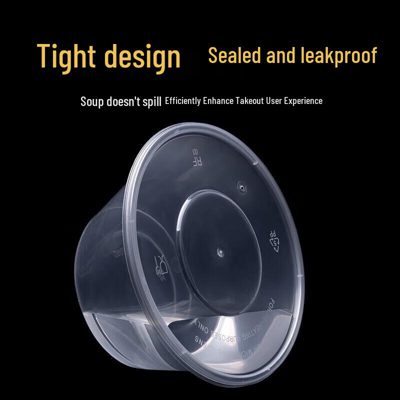 Meichu Disposable Round Transparent Food Containers