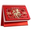 New Year festive Red 2026 Desktop Desk Calendar Standing Desktop Paper Calendar  Table Decorations
