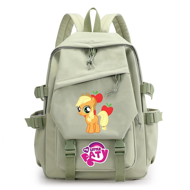 Pony Poly Rainbow Pony Printed Student School Bag Large Capacity Primary And Secondary School Student School Bag Children'S Backpack