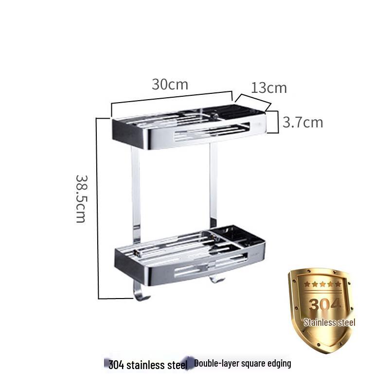 OIMG 304 Stainless Steel Wall-Mounted Bathroom Shelf