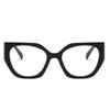 Trendy Women'S Black Frame Cat Eye Eyeglasses With Square Frame And Prescription Option  -0.5 -1.0 -2.0 -3.0 -4.0 To -6.0