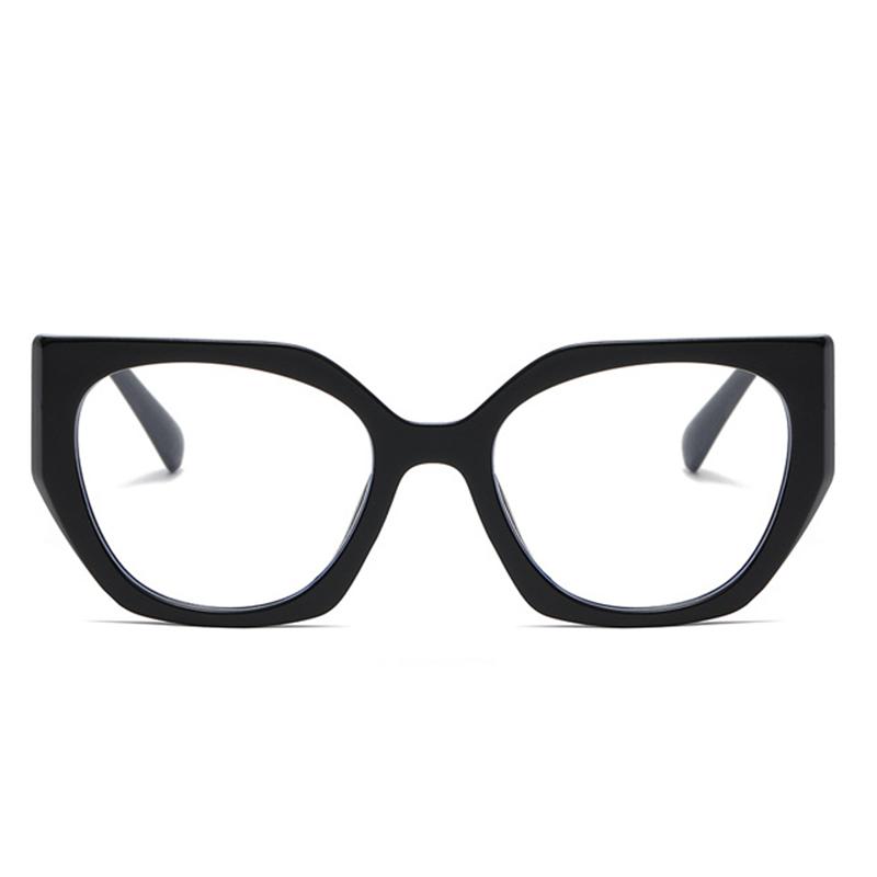 Trendy Women'S Black Frame Cat Eye Eyeglasses With Square Frame And Prescription Option  -0.5 -1.0 -2.0 -3.0 -4.0 To -6.0