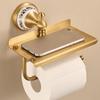 Antique Styles Bathroom Paper Towel Rack Multifunctional Shelf For Soap Dispenser And Accessory