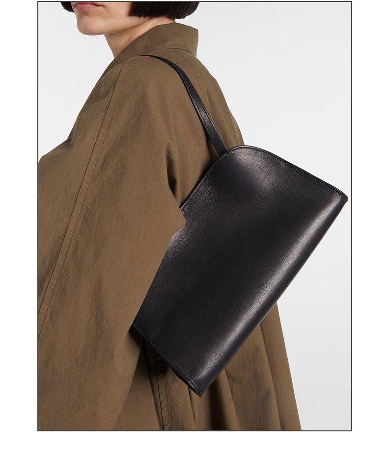 The Row Genuine Leather Saddle Bag - Peggy Light Luxury, Versatile Fashion Shoulder & Underarm Bag
