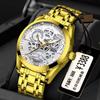 Macchina completamente automatica Marca Orologio da uomo Impermeabile Orologio da uomo Orologio al quarzo Orologio luminoso Orologio da uomo con diamanti vuoti