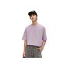 Li Ning X Jcchr Artist Collaboration Wade Series Printed Letter Crew Neck Versatile Breathable Loose Short Sleeve T-Shirt Men Tops Purple AHSUB29-2
