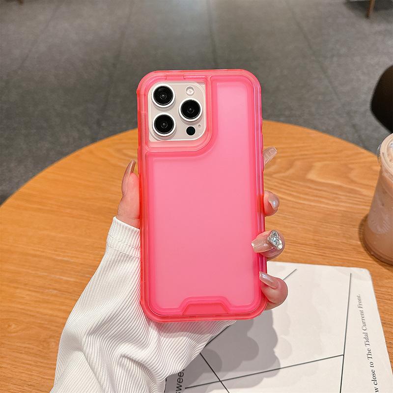 

New for IP16promax Colorful Two-in-one Skin-feeling PC+TPU Four-corner Anti-fall Airbag Mobile Phone Case For iPhone 16 pro max