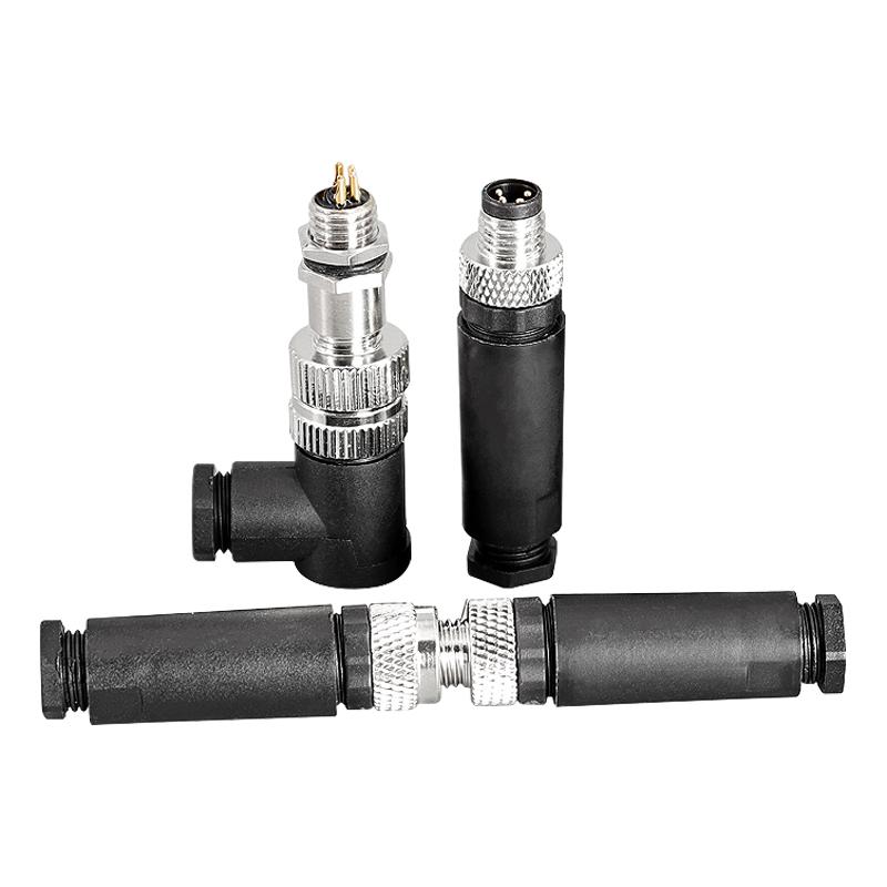 KRE 3/4/5/6/8 Pin Male Female Straight Aviation Plug Socket Sensor Cable M8 Waterproof Connectors