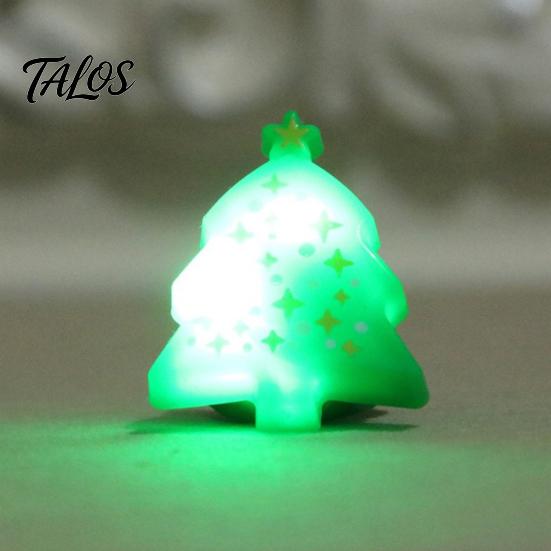 Holiday Event Raffle Gifts Christmas Light Up Rings, Glow in The Dark Party Supplies, Funny Favors for Kids Santa Snowman Tree Snowflake LED Flashing
