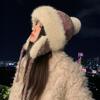 Plush Lei Feng Hat Women's Winter Thickened Warm Knitted Wool Hat Riding Ear Protection Cold Hat