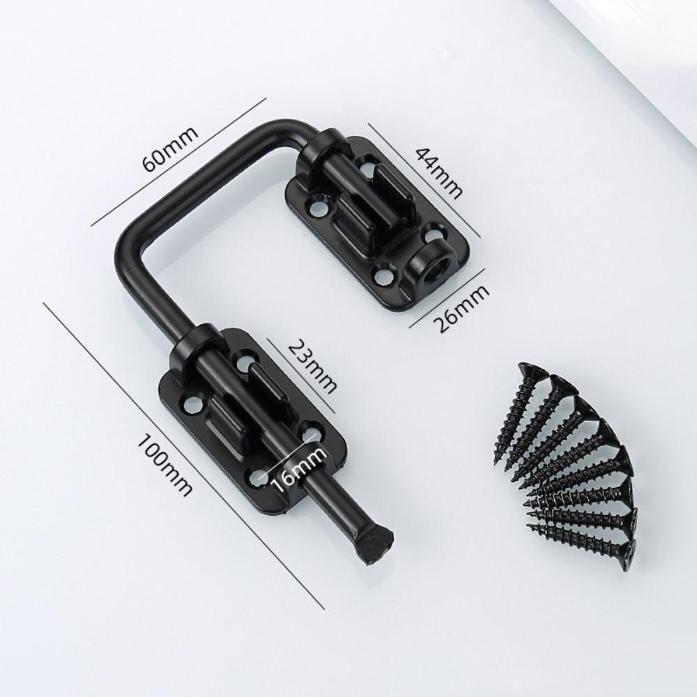 Thickened Gate Latch Non Perforated Door Bolts Hardware Door Buckle  Drawer