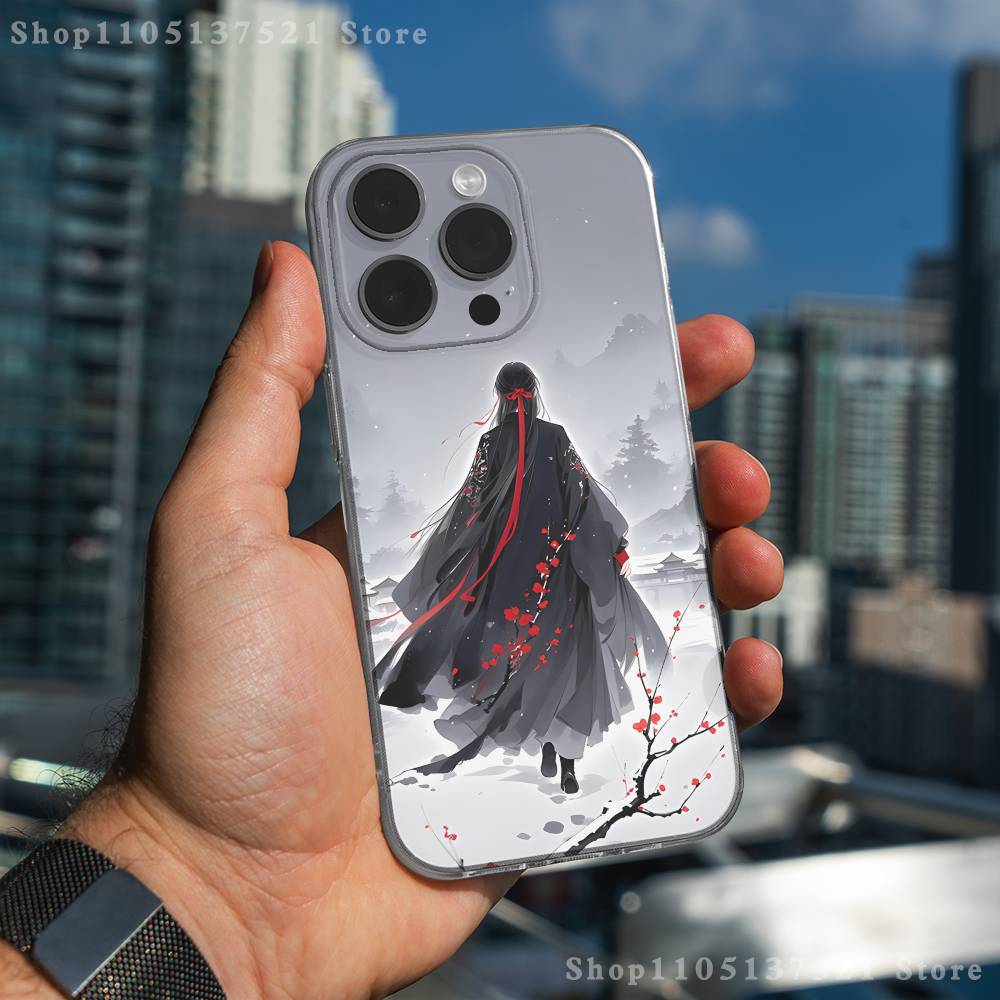Grandmaster D-Demonic Cultivation Phone Case iPhone 17,16,15,14,13,12,11 Pro,Max,Plus,X,XS,XR,SE4,E Mini Transparent Soft Cover