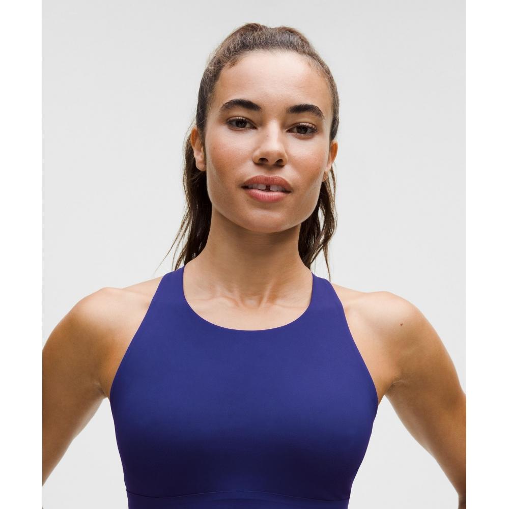 Lululemon Lightlift Sports Bra  Medium Support  B C Cup Deep Sea Blue
