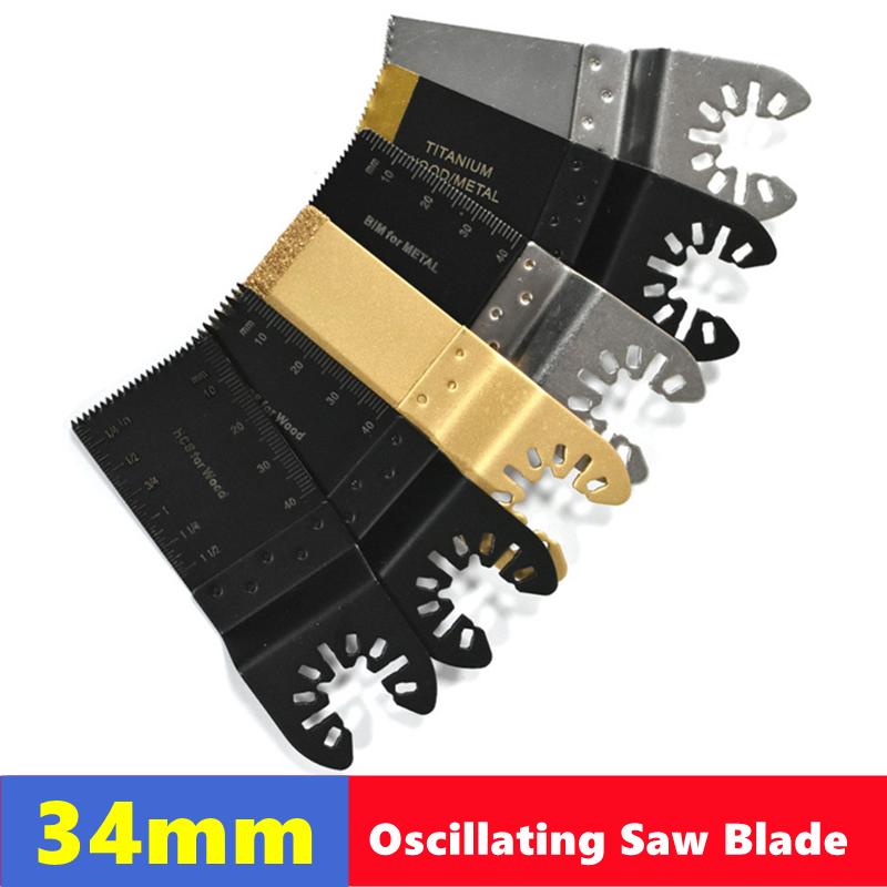 Universal Straight Saw Blade 34mm Wide Multifunctional Swinging Saw Blade, Suitable for Cutting Wood, Glass, Hard Materials, Etc