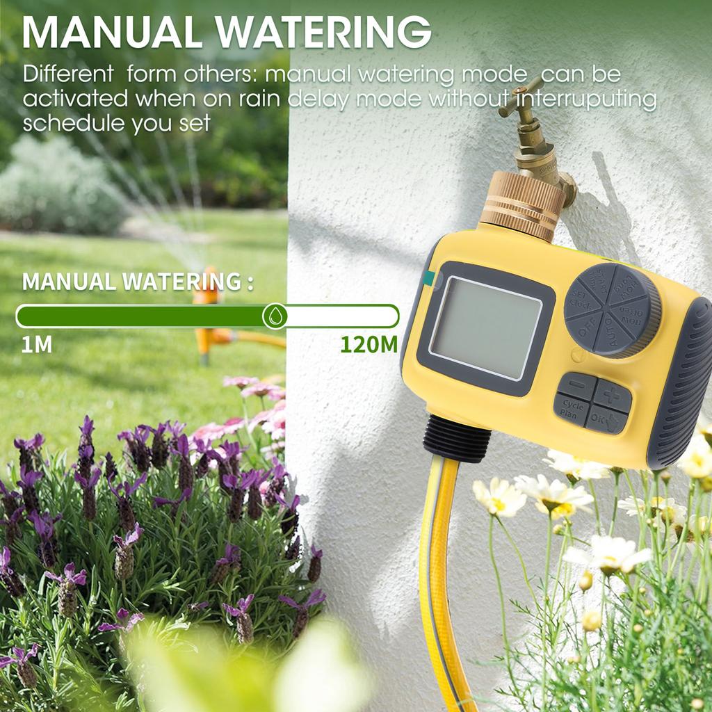 Garden Automatic Watering Irrigation Timer Garden Intelligent Timing Valves Controller Support Watering Timer and