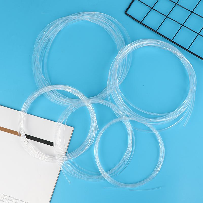 1Roll 5M Transparent Side Glow Plastic Pmma Fiber Optic Cable Solid Core Optic Cable Diameter 1.5/2/3/4/5Mm
