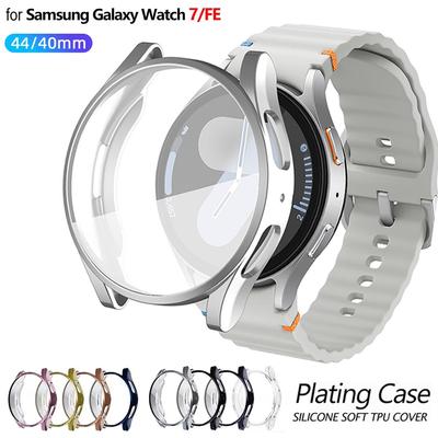 Custodia in TPU per Samsung Galaxy Watch 7 40mm 44mm Pellicola protettiva per lo schermo Accessori Custodia completa per Galaxy Watch FE