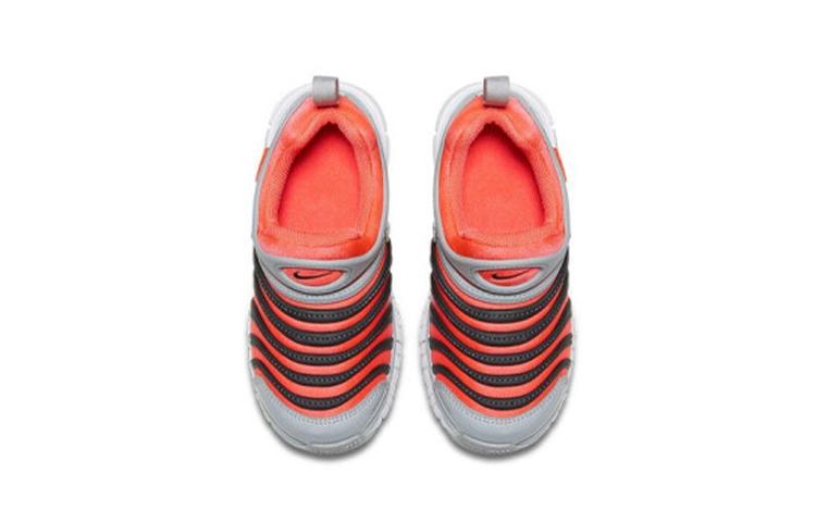 Nike Dynamo Free Low Top Kids Lifestyle Shoes Gray Red Children Aged 3 7 Years Old 343738-629