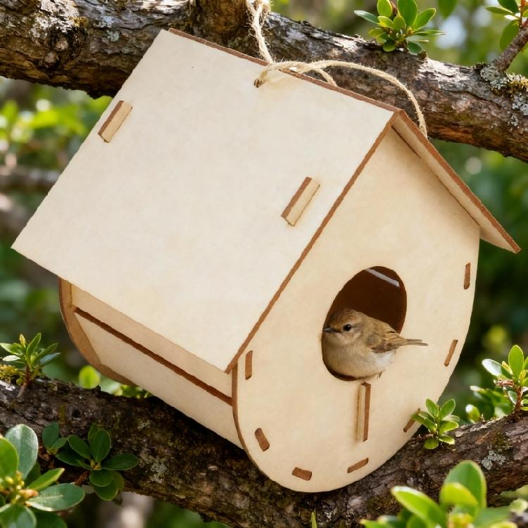 Educational Wooden Bird House Hands on Assembly Bird Shed Crafting Set Kids Educational Learning Toy For Students