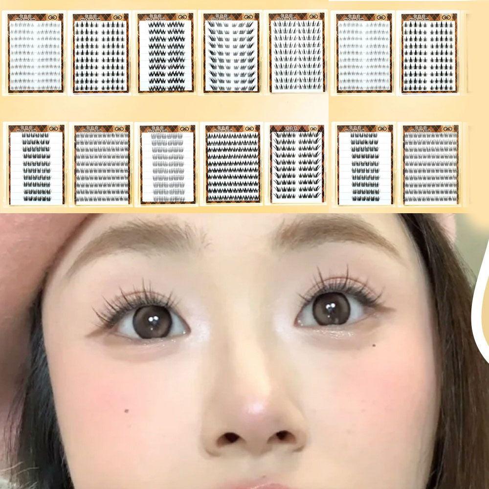 

DIY Fake Cluster Eyelashes Fluffy Adhesive Fake Eyelashes Self-adhesive Lash Clusters Cosplay Style 10