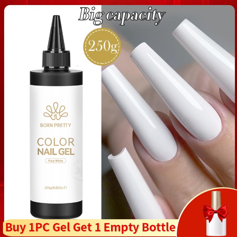 BORN PRETTY 250g Super Strong Nail Glue For False Nail Tips Press On Nails Refilled Package Base Gel Top Coat Matte Top Coat