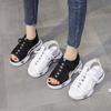 Women's Sandals Wedges Footwear Summer Platform Sandals Women Shoes Female Slip on Peep Toe Knitted Ladies Sneakers Casual