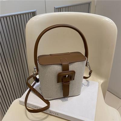 Summer Bag Women's Bag New Niche Design Bucket Bag Personalized Versatile Retro Shoulder Messenger Handbag