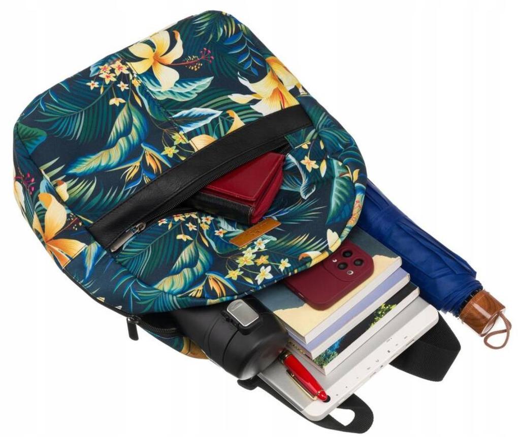 Patterned, urban women's backpack - Rovicky