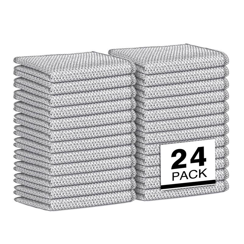 Dual-Layer Steel Wire Dishcloth for Multi-Purpose Kitchen Cleaning