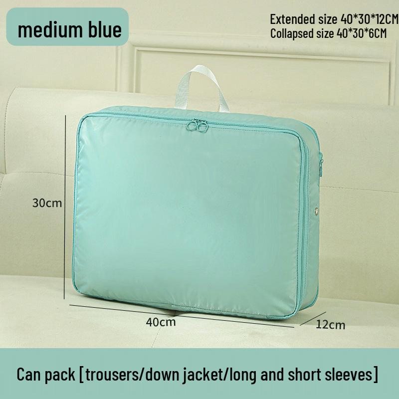 Expandable Double-Layer Waterproof Garment Bag for Travel and Home Storage