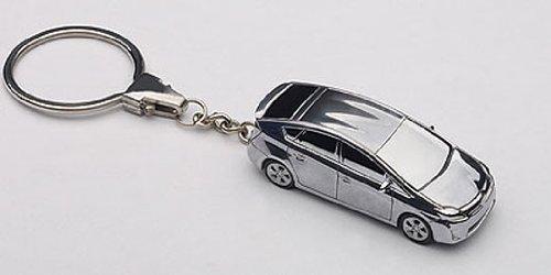 AUTOart 1/87 Scale Toyota Prius Keychain (Aluminum) Finished Product
