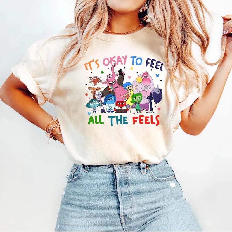 Comfort Colors Its Okay To Feel All The Feels TShirt Shirt Therapy S
