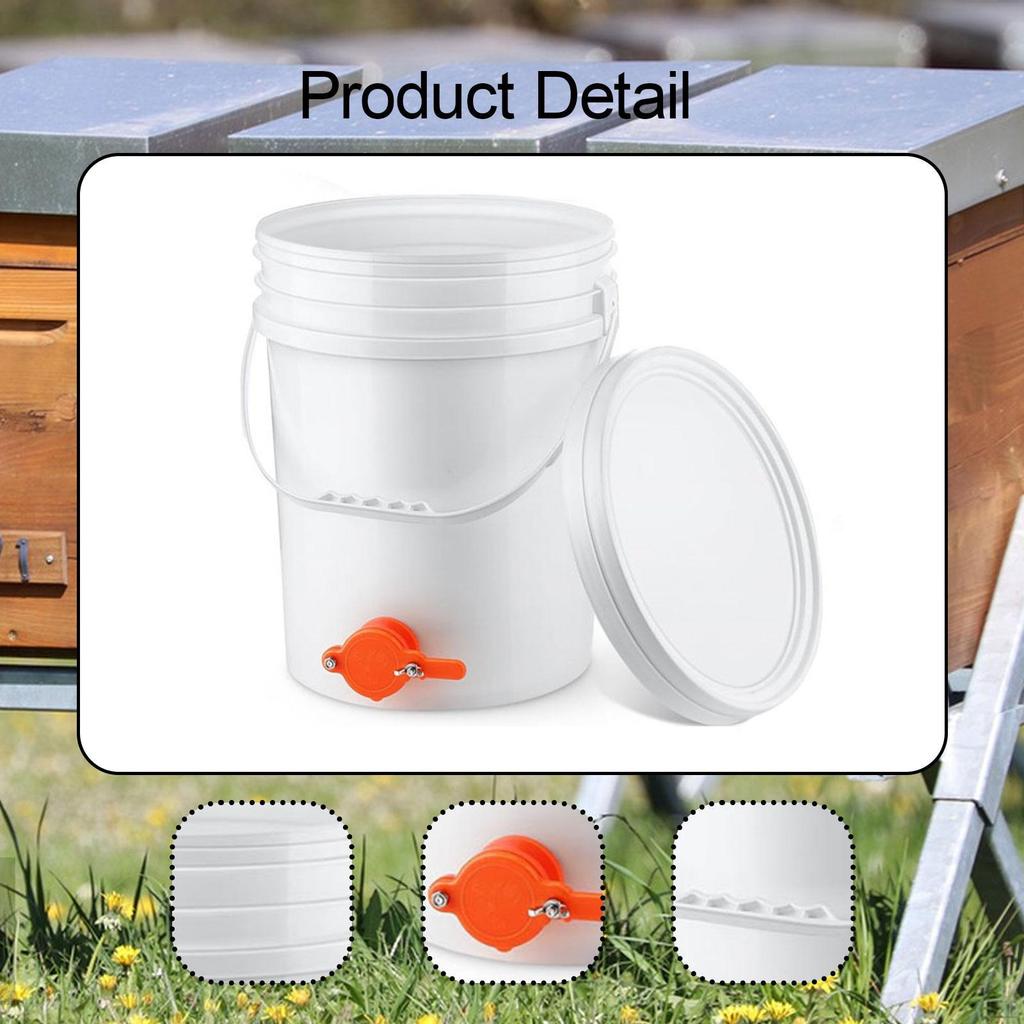 Honey Pail Dispenser 20 L Multipurpose Container Barrel Extractor Equipment Portable with Lid Cover