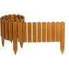Wooden Garden Edging - CREATIVE HOME - 200 X 20 Cm - Impregnated Natural - Flexible Rollborder - UV-treated Pine