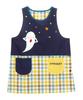 Early Bird Ghost Apron for Nursery Teachers Side Character Illustration (Women's), Buttons, Embroidery, Applique, Quick-Drying, Wrinkle-Resistant,