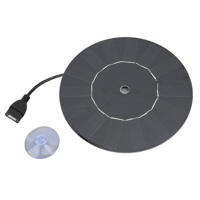 5W Round Solar Panel Monocrystalline Silicon Solar Panel Charger Portable Silent Solar Battery