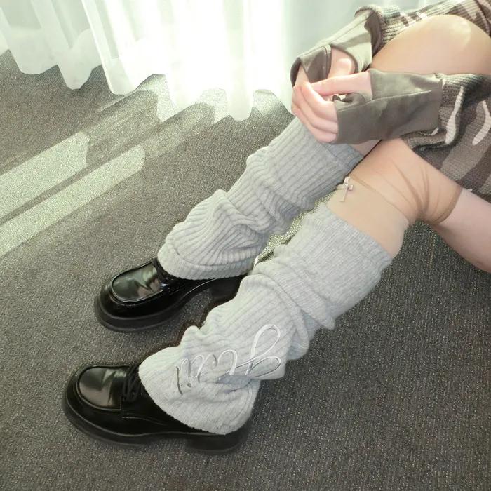 Gal Loose Leg Warmer (Light Gray)