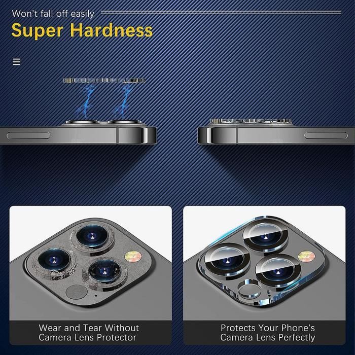 E.F.Connection 2 Gehärtete Glas Displayschutzfolien und 2 Kameraschutzfolien für iPhone 13 mini (5,4")